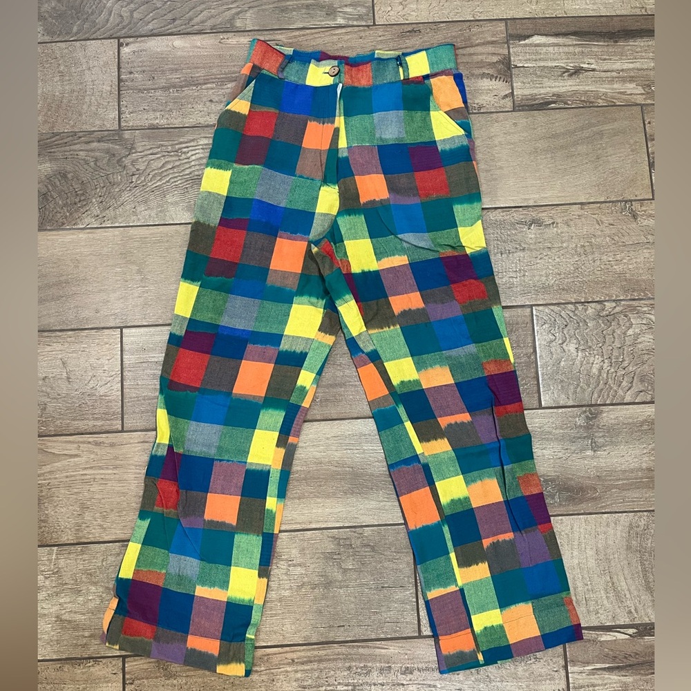 Colorful Checkered Pants